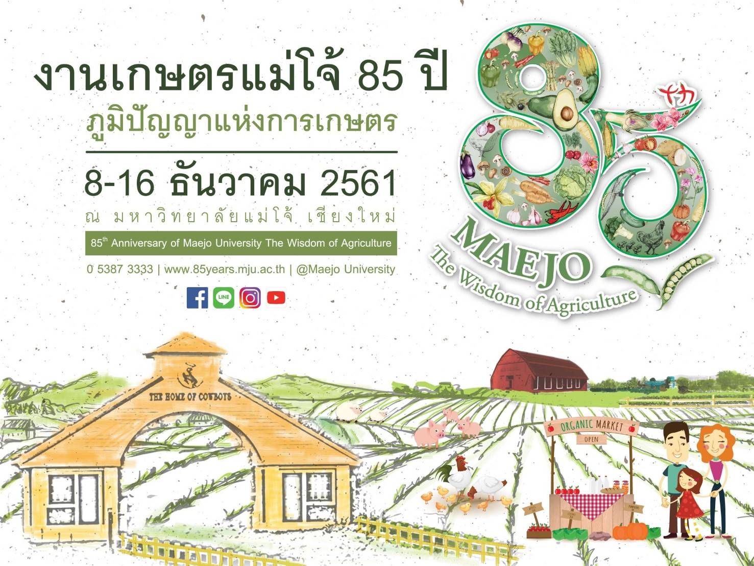 เกษตรแม่โจ้ 85 ปี : ภูมิปัญญาแห่งการเกษตร