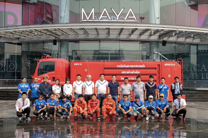 เมญ่าฯ และเทศบาลช้างเผือกรวมใจ ฉีดน้ำดูดซับฝุ่นละอองในอากาศบรรเทาวิกฤตหมอกควันภาคเหนือ