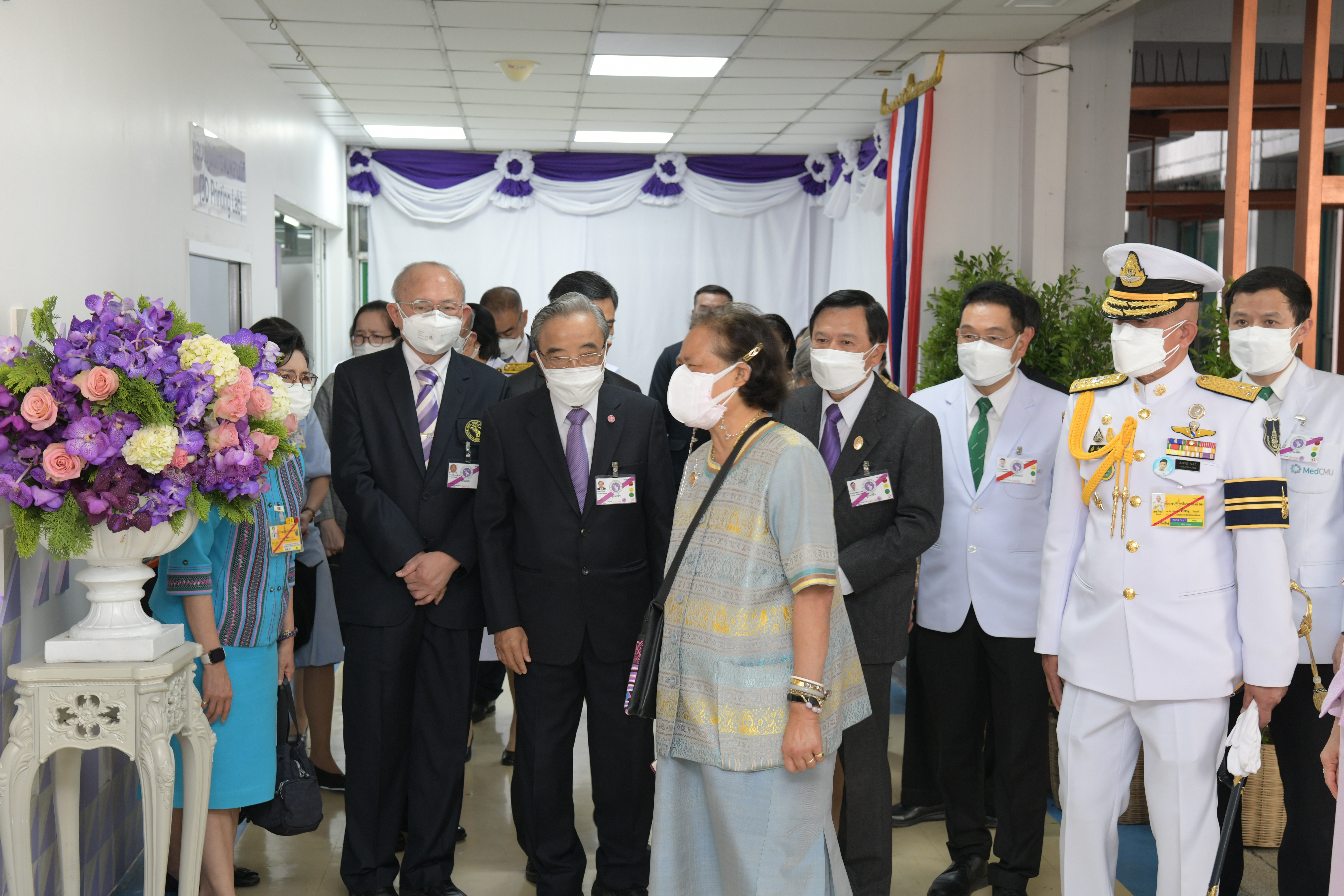 พิธีเปิดศูนย์แก้ไขความพิการบนใบหน้าและกะโหลกศีรษะ มูลนิธิเทคโนโลยีสารสนเทศตามพระราชดำริ ฯ มหาวิทยาลัยเชียงใหม่ ณ คณะแพทยศาสตร์