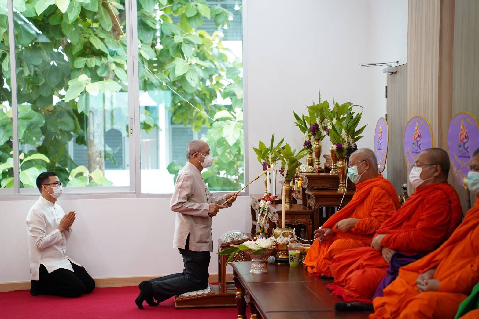 ผู้อำนวยการโรงพยาบาลมหาราชนครเชียงใหม่ ร่วมพิธีทำบุญอาคารศูนย์สุขภาพมหาวิทยาลัยเชียงใหม่