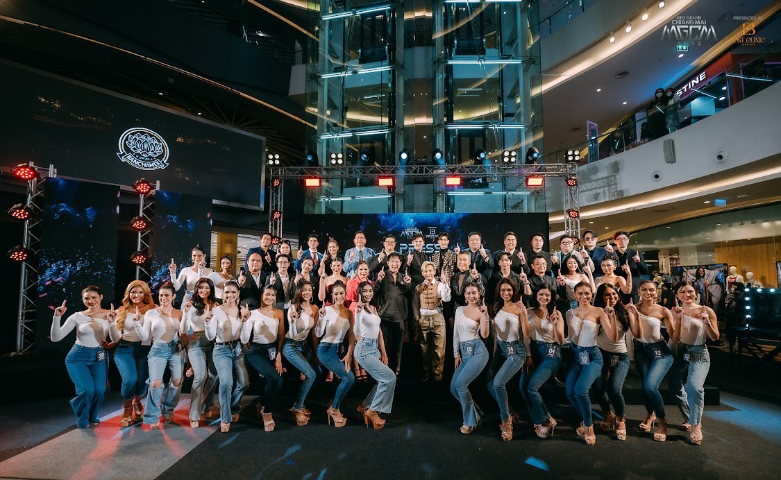 เชียงใหม่ - เปิดตัวอย่างอลังการ ด้วยกลองสะบัดชัยและการแสดงศิลปะมวยไทย ใน งานแถลงข่าวมิสแกรนด์เชียงใหม่2023 Presented by East Clinic Dr.Best