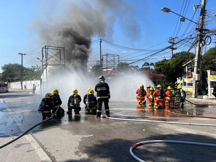 เชียงใหม่ - สภ.ช้างเผือก นำทีมเข้าร่วมฝึกซ้อมแผนป้องกันและบรรเทาสาธารณภัย เพื่อใช้ในการเตรียมความพร้อม 