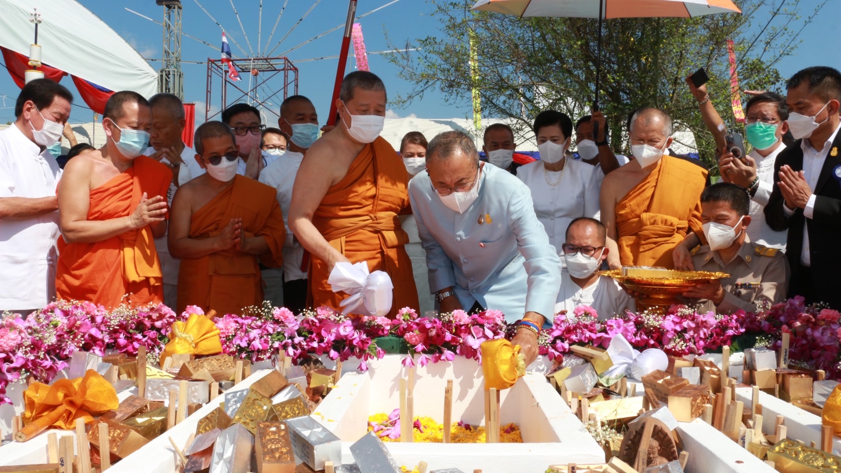 เชียงใหม่ - พิธีวางศิลาฤกษ์ สร้างอาคารโรงพยาบาลนานาชาติรักษาโรคมะเร็งและโรคทั่วไป สำหรับรองรับผู้ป่วยเพิ่มอีกกว่า 500 เตียง