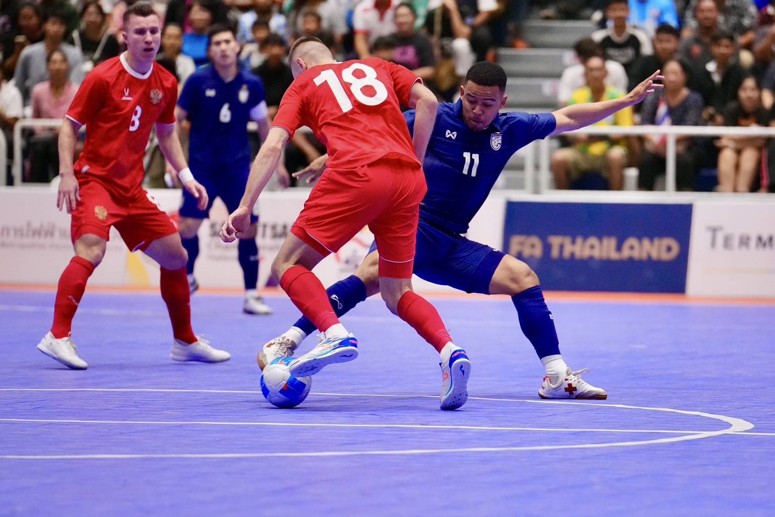 ทีมชาติรัสเซีย เร่งท้ายเกมเบียดแซง ทีมชาติไทย 3-2 ศึก SAT Futsal championship Thailand 2025 นัดที่สอง