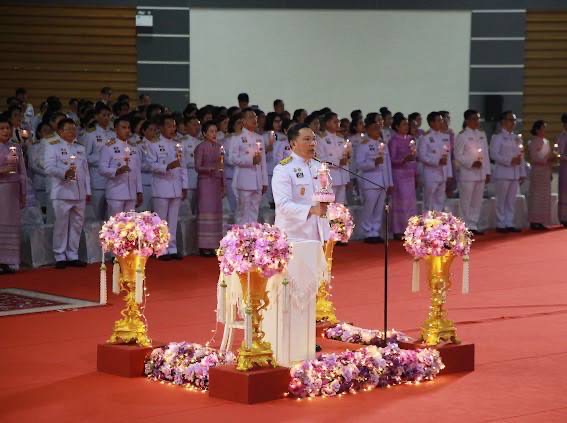 กองบิน 41 ร่วมพิธีวางพานพุ่มและจุดเทียนถวายพระพรชัยมงคล เนื่องในวันเฉลิมพระชนมพรรษา สมเด็จพระนางเจ้าฯ พระบรมราชินี 3 มิถุนายน 2568